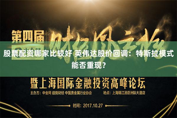 股票配资哪家比较好 英伟达股价回调：特斯拉模式能否重现？